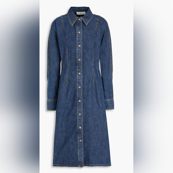 Tory Burch Dresses & Skirts - Tory Burch Denim Shirt Dress Blue NWT